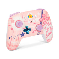 PowerA Princess Peach Plaid Enhanced Wireless Controller for Nintendo Switch