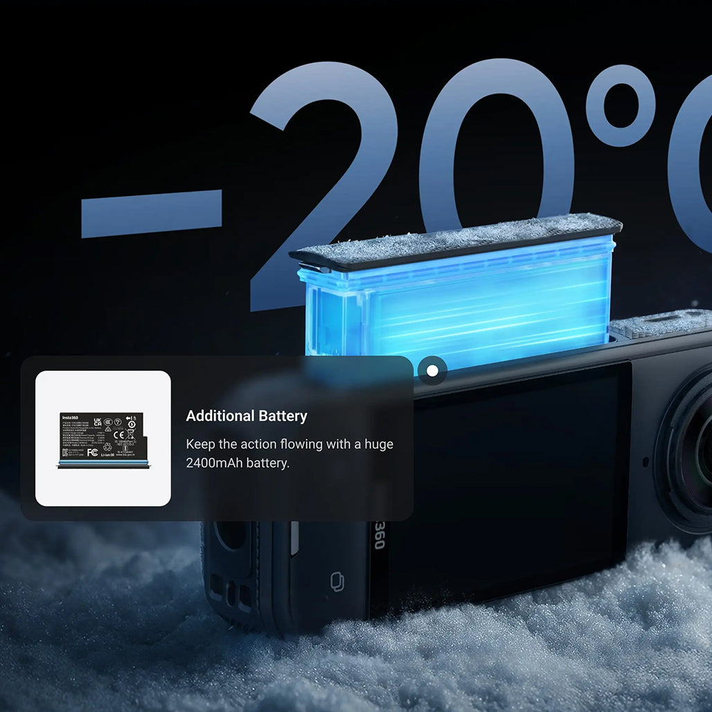 A Photo Of Insta360 X5 - 8K 360° Action Camera with AI Low-Light