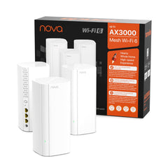 A Photo Of Tenda Nova EX12 AX3000 Whole-Home Mesh WiFi-6 System (3-Pack)