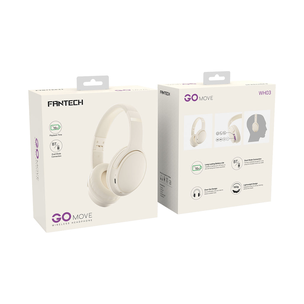 A Photo Of Fantech WH03 GO MOVE Bluetooth 5.0 Wireless Headphone