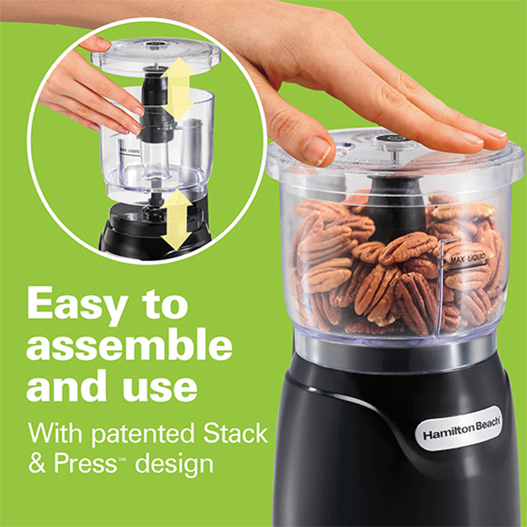 A Photo Of Hamilton Beach Stack & Press™ Electric Mini Food Processor - 72850