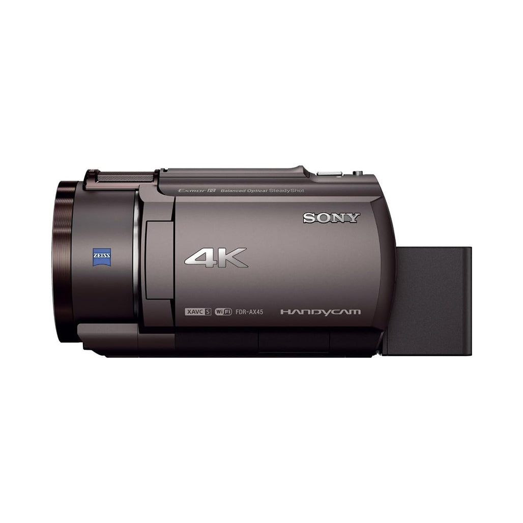 A Photo Of Sony FDR-AX45 - 4K Handycam Camcorder - Bronze Brown