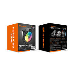 A Photo Of Cougar FORZA 50 - ARGB Premium Single Tower Air Cooler for AMD & Intel CPUs - Efficient & Quiet Cooling