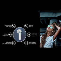 A Photo Of Tellur Flip - Bluetooth True Wireless Earphones – White