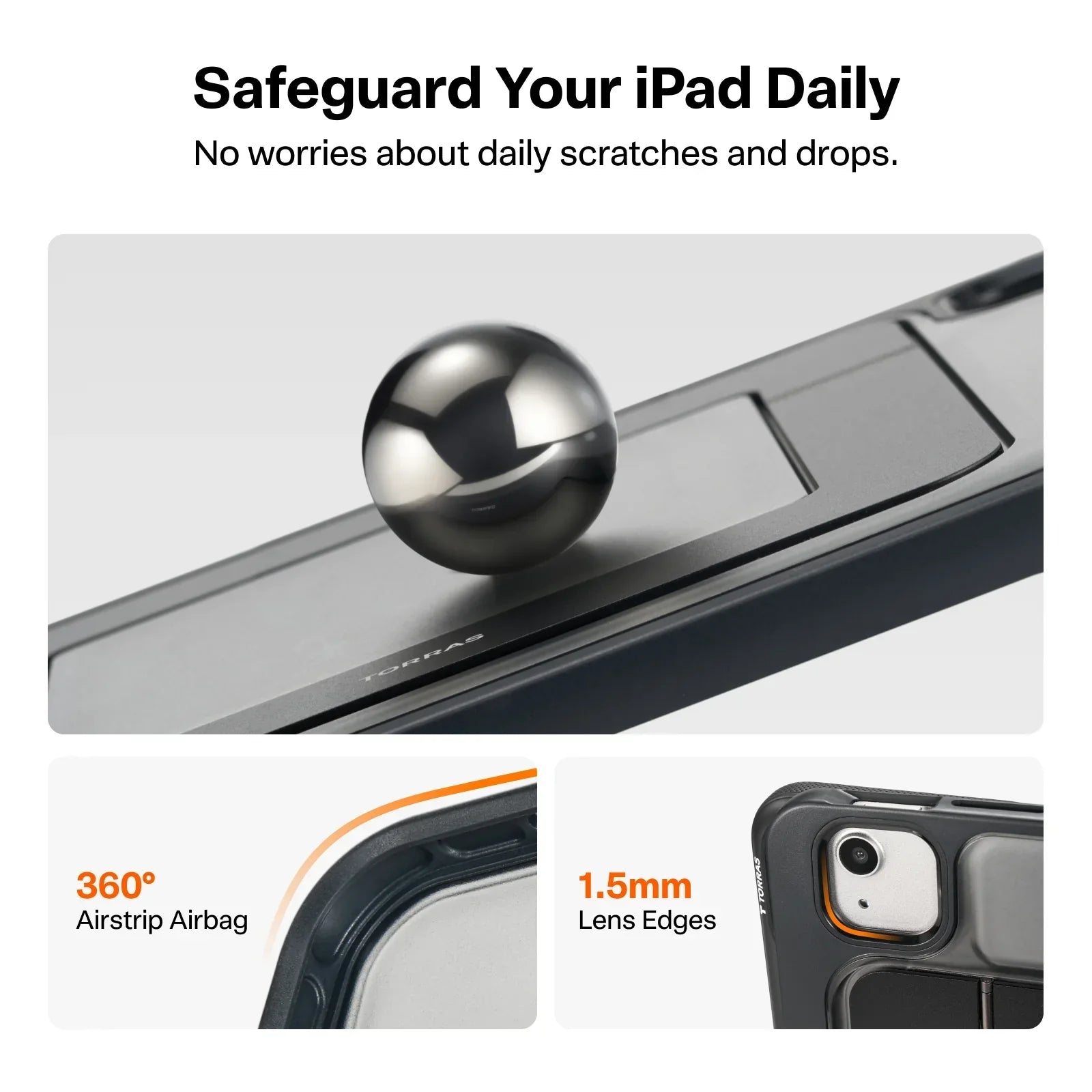 A Photo Of TORRAS Ostand Case with Pencil Holder for iPad Pro 13