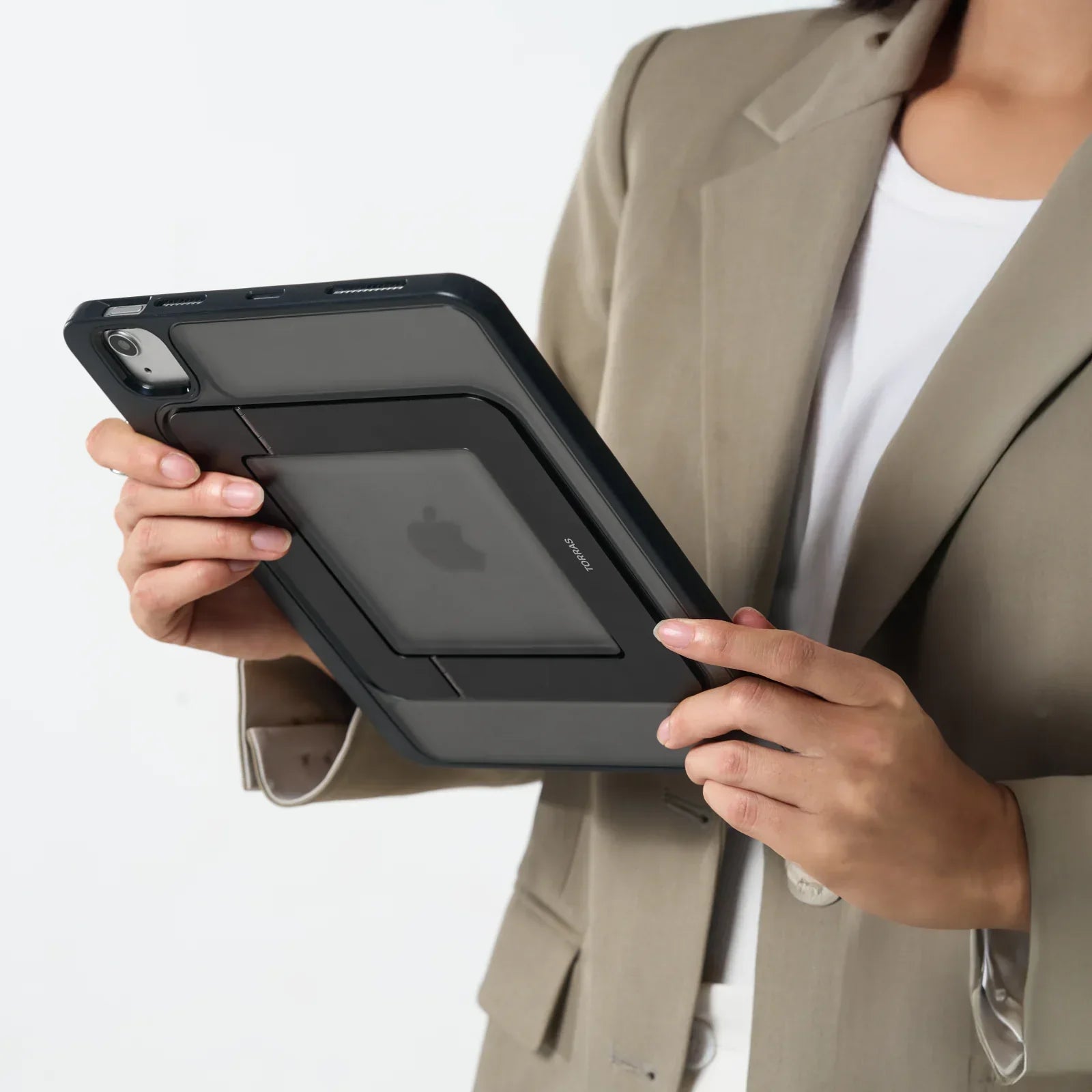 A Photo Of TORRAS Ostand Case with Pencil Holder for iPad Pro 13