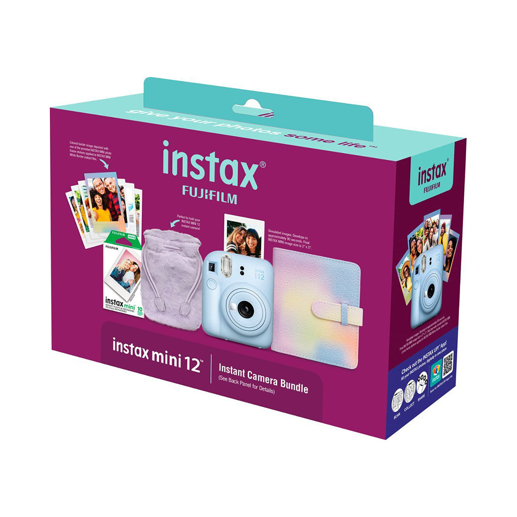 A Photo Of Fujifilm INSTAX MINI 12 Bundle – Instant Camera with Film, Photo Album & Accessories