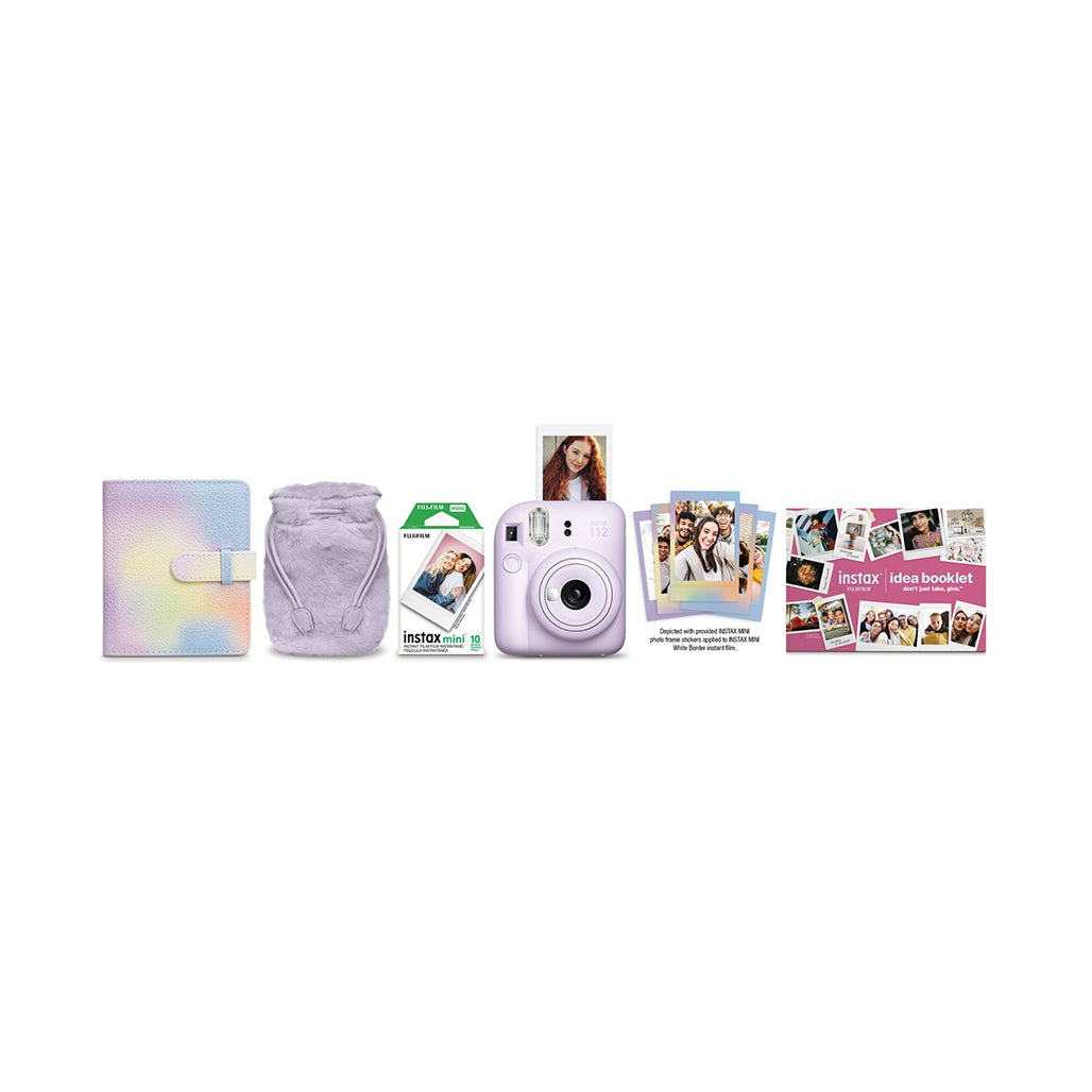 A Photo Of Fujifilm INSTAX MINI 12 Bundle – Instant Camera with Film, Photo Album & Accessories