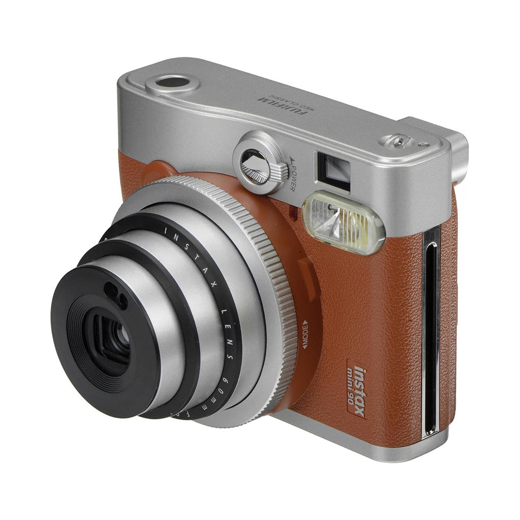 A Photo Of Fujifilm Instax Mini 90 Neo Classic - Instant Camera - Brown