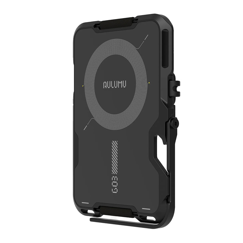 A Photo Of AULUMU G03 Multi-Tool Magnetic Metal Wallet | Carbon Fiber Cover | MagSafe