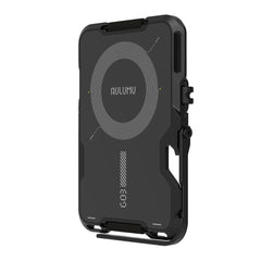 A Photo Of AULUMU G03 Multi-Tool Magnetic Metal Wallet | Carbon Fiber Cover | MagSafe