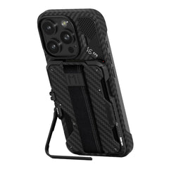 A Photo Of AULUMU G03 Multi-Tool Magnetic Metal Wallet | Carbon Fiber Cover | MagSafe