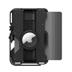 A Photo Of AULUMU G03 Multi-Tool Magnetic Metal Wallet | Carbon Fiber Cover | MagSafe