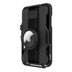 A Photo Of AULUMU G03 Multi-Tool Magnetic Metal Wallet | Carbon Fiber Cover | MagSafe