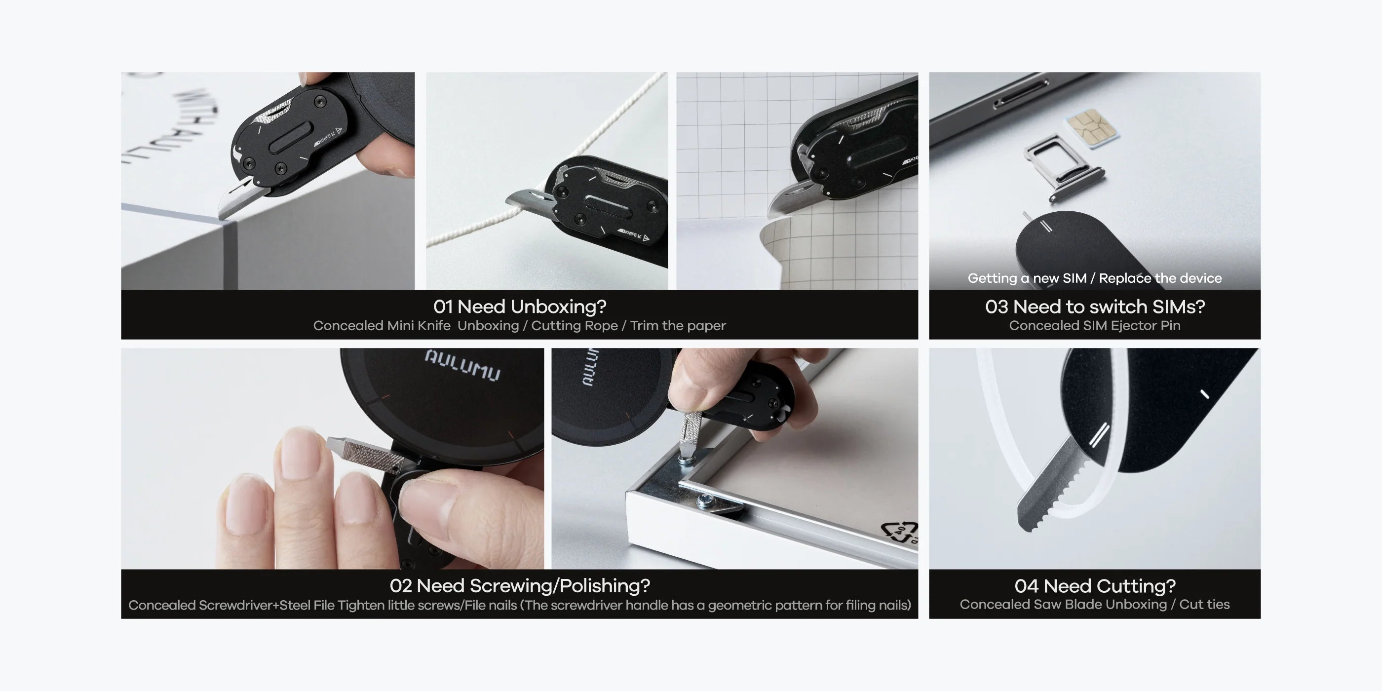 A Photo Of Aulumu G05 Pro Multi-Function MagSafe Kickstand with Built-In Mini Tool Kit