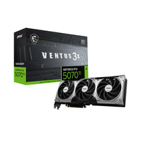 MSI GeForce RTX 5070 Ti 16GB VENTUS 3X OC Graphics Card – DLSS 4, Ray Tracing, Triple-Fan Cooling
