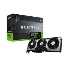 A Photo Of MSI GeForce RTX 5070 Ti 16GB VENTUS 3X OC Graphics Card – DLSS 4, Ray Tracing, Triple-Fan Cooling