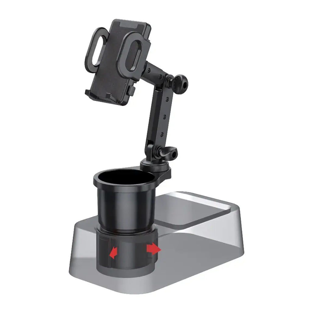 A Photo Of Green Lion 2-In-1 FlexGrip Car Cup Holder & Phone Mount