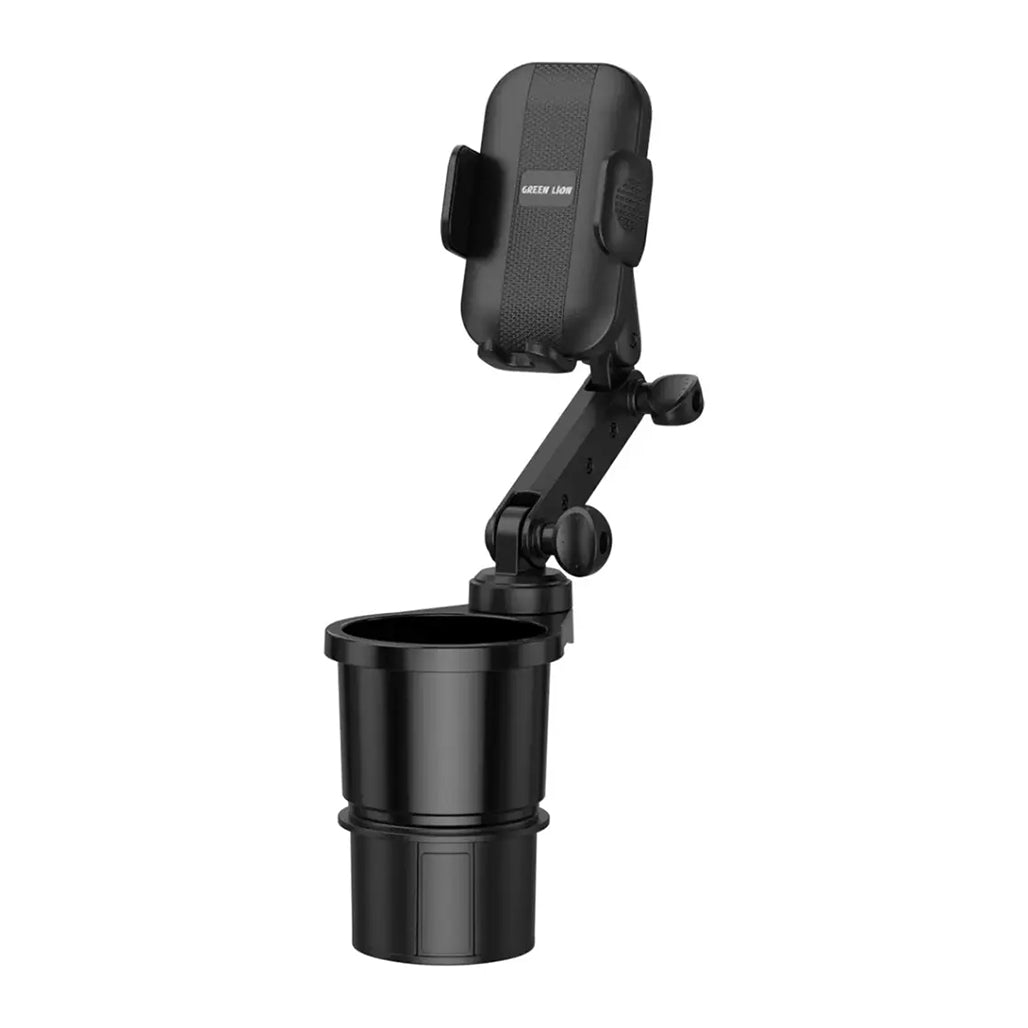 A Photo Of Green Lion 2-In-1 FlexGrip Car Cup Holder & Phone Mount