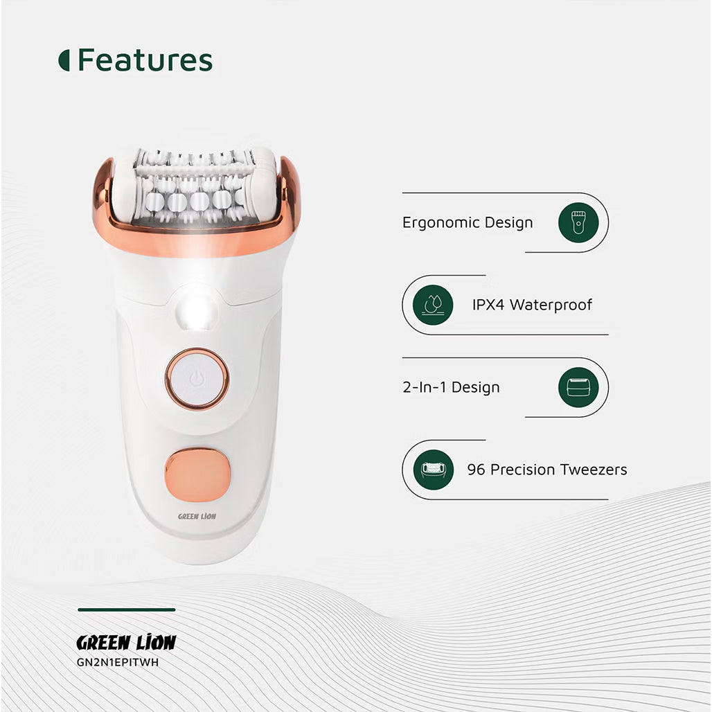 A Photo Of Green Lion 2 in 1 Epilator - Shave, Trim, Epilate