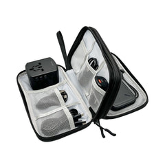 A Photo Of Green Lion 6-in-1 Universal Travel Bag - Black | GN6IN1UBAGBK | All-in-One Charging Solution