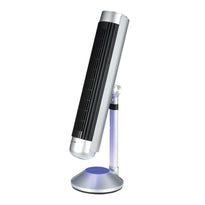 Green Lion Breeze Tower Fan - Silver, Bladeless Design with Adjustable Speeds and Remote Control
