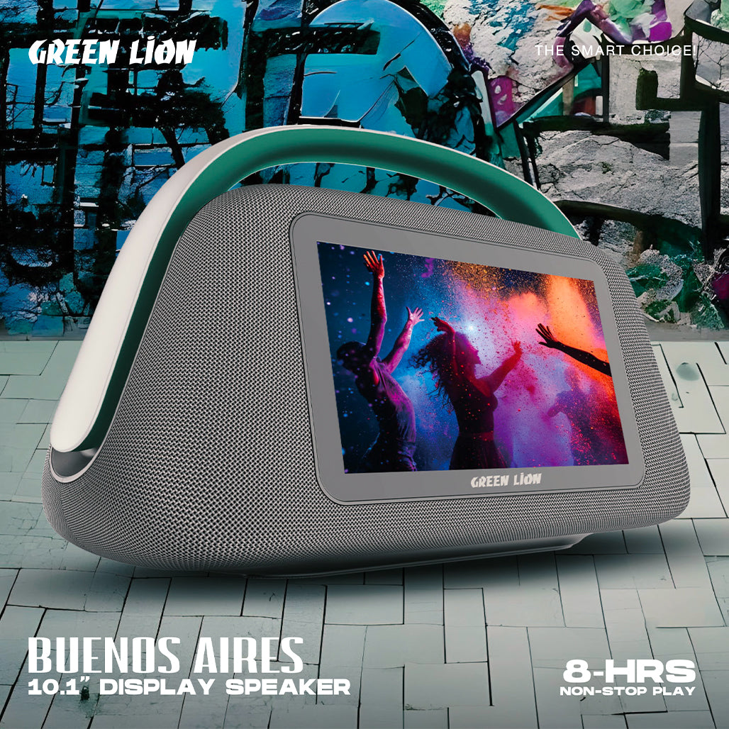 A Photo Of Green Lion Buenos Aires - Smart Speaker with 10.1