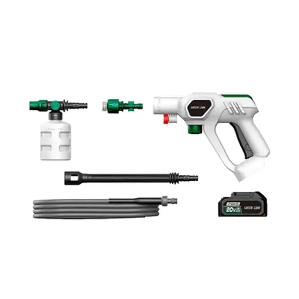 A Photo Of Green lion Wireless Pressure Wash Gun 130W 2000mAh - White