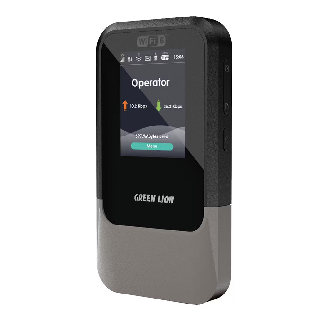 A Photo Of Green Lion Connect 5G Portable MiFi Router - GNCO5GRTRBK - Black