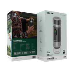 A Photo Of Green Lion Campinas Portable Espresso Machine – 150mL - Gray