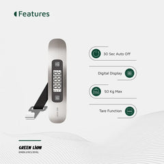 A Photo Of Green Lion Digital Luggage Scale - Silver
