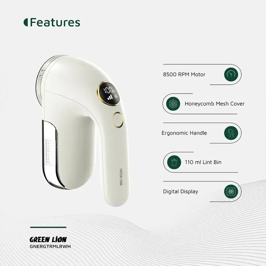 A Photo Of Green Lion ErgoTrim Digital Fabric Remover - White