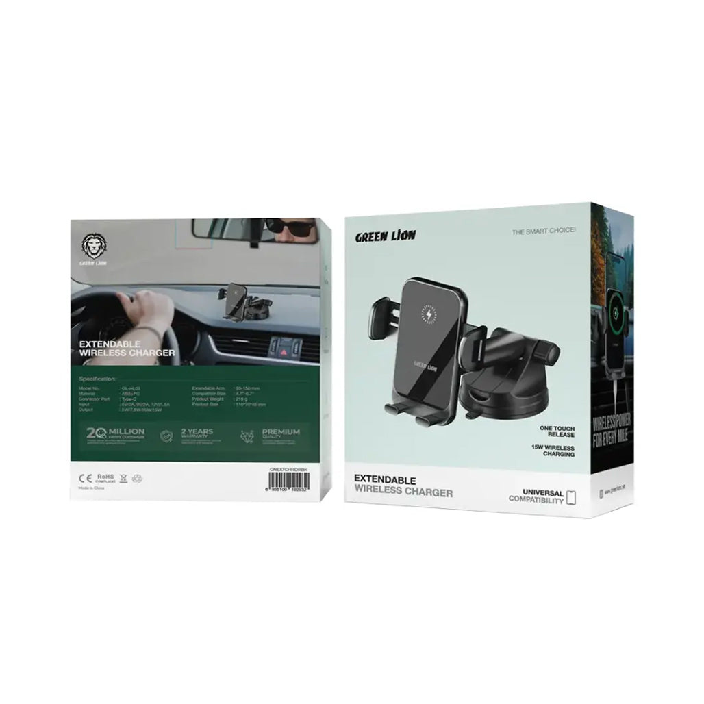 A Photo Of Green Lion 15W Extendable Wireless Charging Stand – Fast Wireless Charger for Phones (4.7