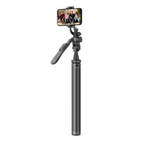 Green Lion Extendable Selfie Stick Tripod with 360° Rotation and Remote Control - Black
