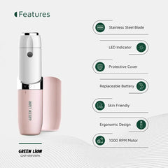 A Photo Of Green Lion Facial Hair Remover - Pink
