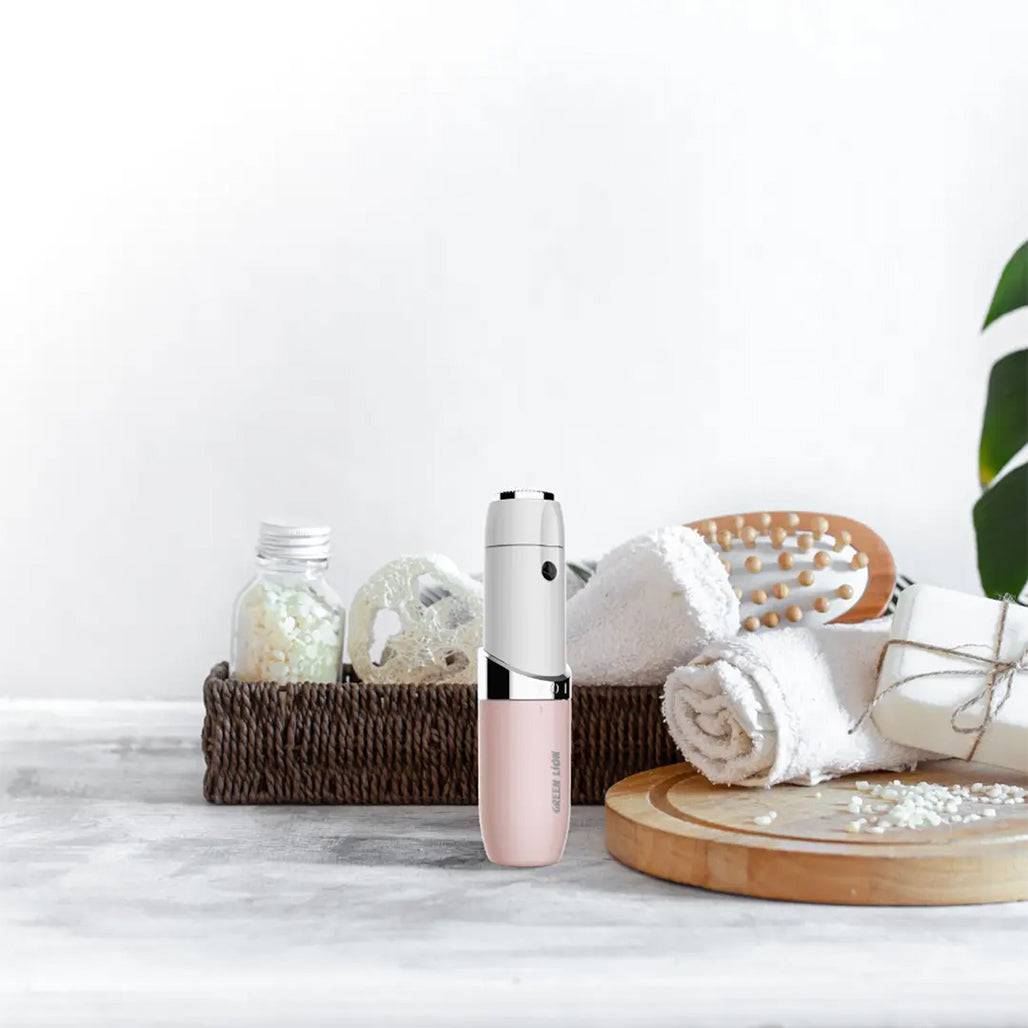 A Photo Of Green Lion Facial Hair Remover - Pink