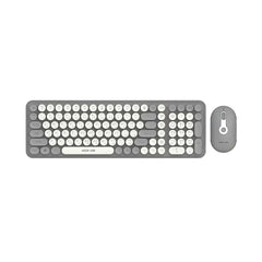A Photo Of Green Lion GKM-300 Wireless Keyboard and Mouse Combo – Grey