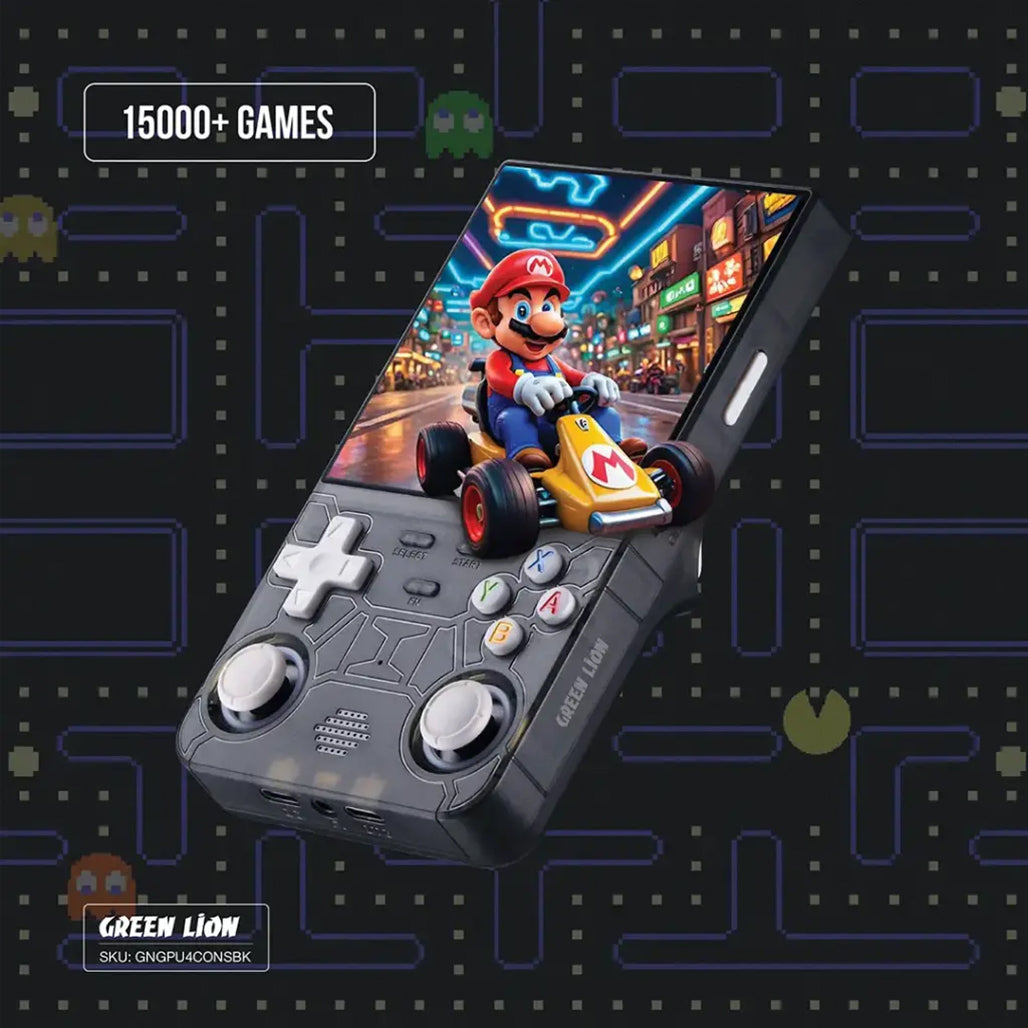 A Photo Of Green Lion GP Ultra 4 Gaming Console - Black