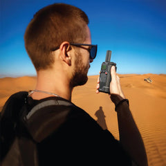 A Photo Of Green Lion GPX600 Long-Range Walkie Talkie – 16-Channel Two-Way Radio, 2500mAh Battery, Type-C Charging – Black