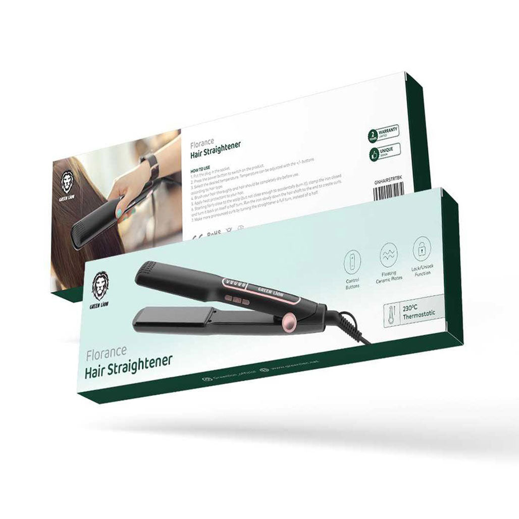 A Photo Of Green Lion Florance Hair Straightener - Black