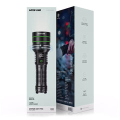 A Photo Of Green Lion Hyper Ray Pro LED Torch with Digital Display