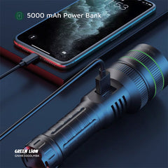 A Photo Of Green Lion Hyper Ray Pro LED Torch with Digital Display