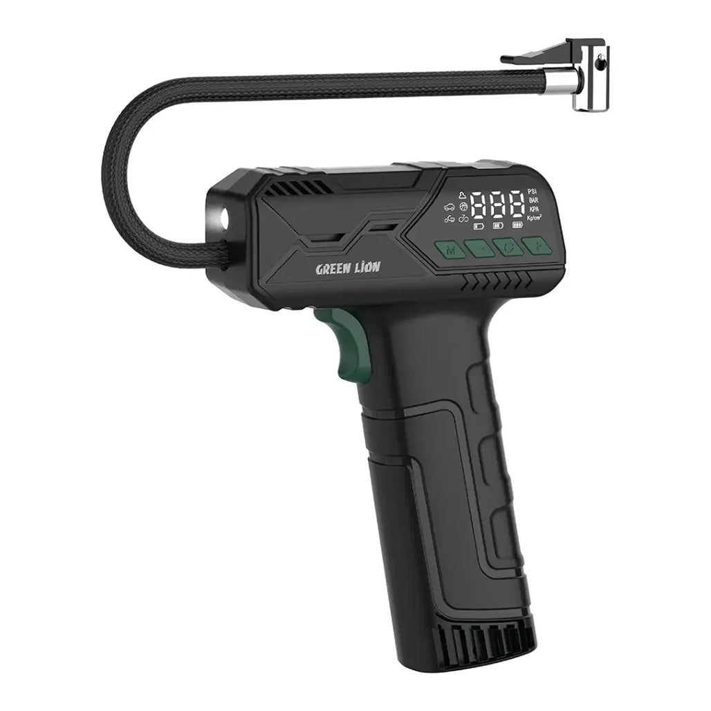 A Photo Of Green Lion Hyper Air Portable Tire Inflator - Black
