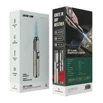 Green Lion Jet Flame Windproof Lighter – Adjustable Flame, Refillable Butane, High-Temperature Performance