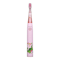 Green Lion Kids Electric Toothbrush - 3 Modes, 60 Days Battery, Food-Grade Bristles, Waterproof, Shining Lights, 500mAh Battery, Safe for Children
