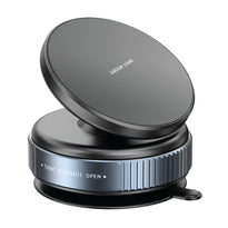 Green Lion Magno Flex Magnetic Phone Holder – 10 N52 Magnets, Strong Vacuum Suction, 360° Rotating Mount – Car & Home Use, MagSafe Compatible – Black