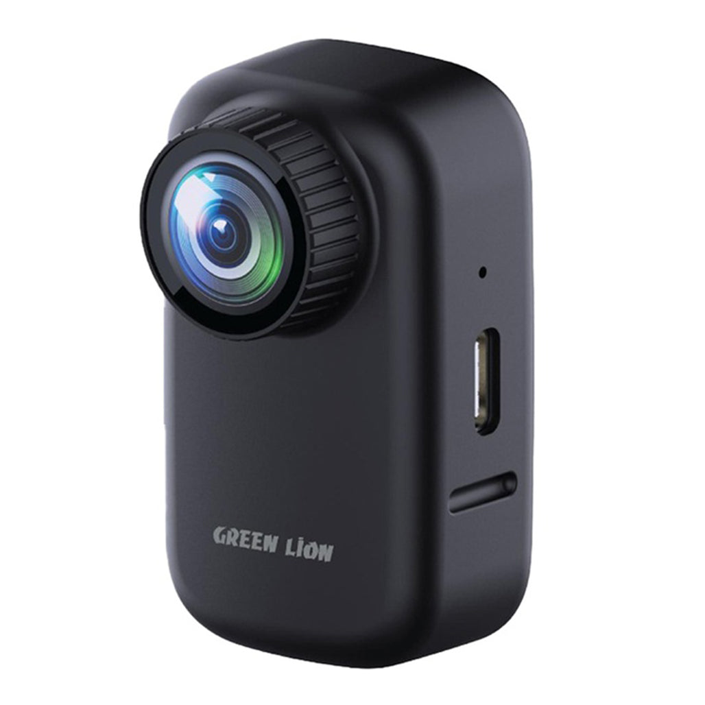 A Photo Of Green Lion Mini 4K - Action Camera with WiFi & Accessories – Black