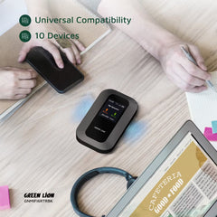 A Photo Of Green Lion WiFi 6 Portable MiFi Router – 4G LTE/3G Nano SIM, USB-C, 3000mAh Battery