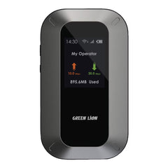 A Photo Of Green Lion WiFi 6 Portable MiFi Router – 4G LTE/3G Nano SIM, USB-C, 3000mAh Battery