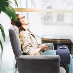 A Photo Of Green Lion Heated Leg, Arm & Knee Massager – 25W Power, 1500mAh Battery, 3D Air Cushion Massage, Digital Display, Blue